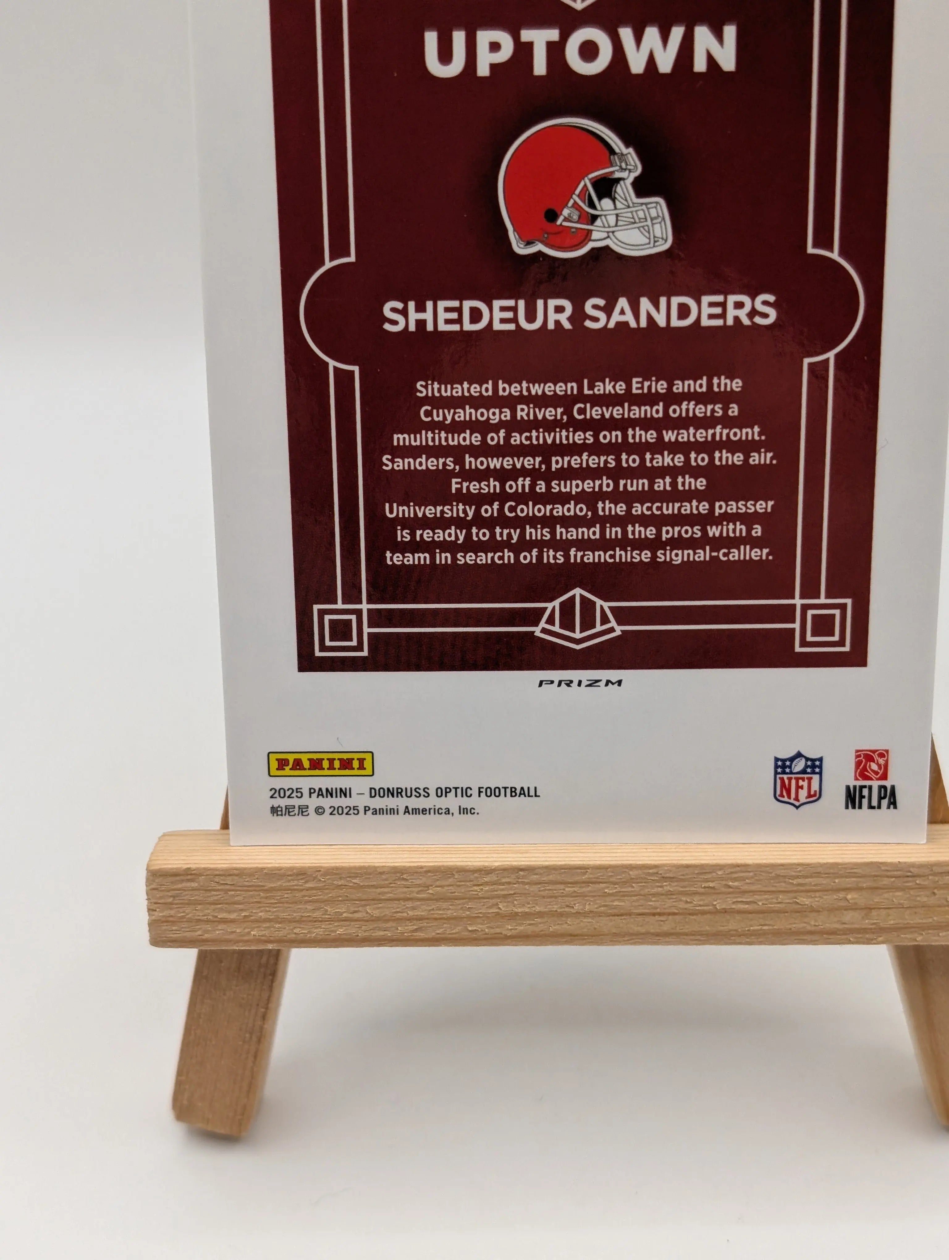 Shedeur Sanders Uptown Rookie #18 Browns 2025 Panini Donruss Optic SSP (RC) FRENLY BRICKS - Open 7 Days
